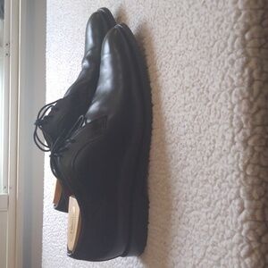 Allen Edmonds Grantham Black Plain Toe Derby/Blucher Shoes 10.5 D